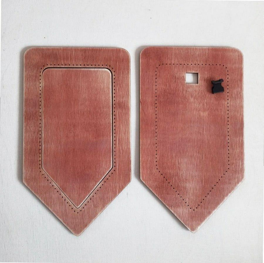 Flag (berry) DI-10/06 Cross-Stitch Frame, handmade wooden frame with internal dimensions of 9.5x19cm and external dimensions of 14.5x25cm.